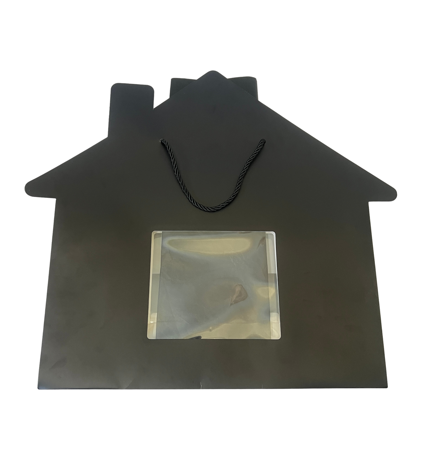 Luxury Black House-Shaped Gift Bag